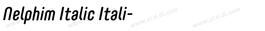 Nelphim Italic Itali字体转换
